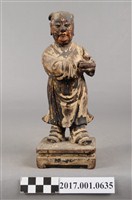 藏品(木雕進寶童子像)的圖片