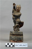 藏品(木雕進寶童子像)的圖片