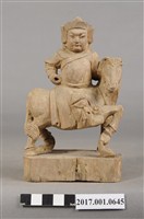 藏品(木雕武將像)的圖片