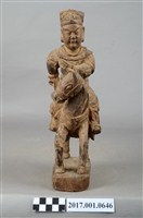 藏品(木雕武將像)的圖片