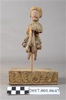 藏品(木雕武將像)的圖片