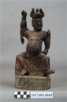 藏品(木雕武將像)的圖片