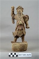 藏品(木雕武將像)的圖片