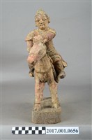 藏品(木雕武將像)的圖片