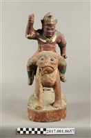 藏品(木雕武將像)的圖片