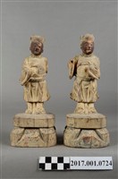 藏品(木雕宮娥像組)的圖片