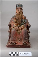 藏品(木雕張仙大帝像)的圖片