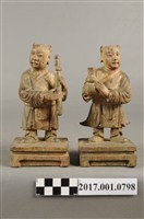 藏品(木雕童子像組)的圖片