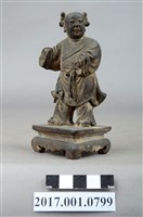 藏品(木雕童子像)的圖片