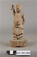 藏品(木雕童子像)的圖片