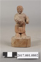 藏品(木雕童子像)的圖片