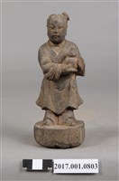 藏品(木雕童子像)的圖片