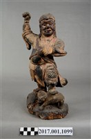 藏品(木雕趙元帥像)的圖片