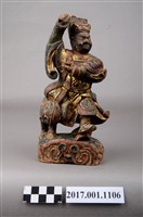 藏品(木雕趙元帥像)的圖片