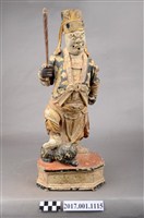 藏品(木雕趙元帥像)的圖片