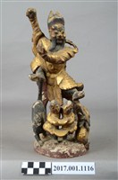 藏品(木雕趙元帥像)的圖片