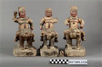 藏品(木雕騎虎尊王像組)的圖片