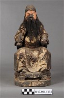 藏品(木雕關聖帝君像)的圖片