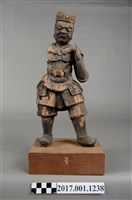 藏品(木雕護法官將像)的圖片