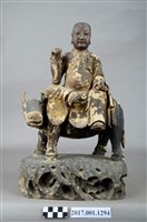 藏品(木雕目連尊者像)的圖片