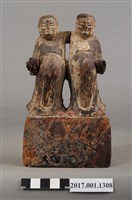 藏品(木雕和合二仙像)的圖片