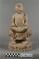 藏品(木雕普庵祖師像)的圖片
