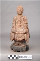 藏品(木雕普庵祖師像)的圖片