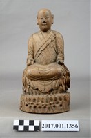 藏品(木雕普庵祖師像)的圖片
