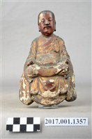 藏品(木雕普庵祖師像)的圖片