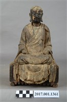 藏品(木雕普庵祖師像)的圖片