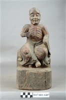 藏品(木雕夜多羅漢像)的圖片