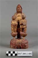 藏品(木雕觀世音菩薩與善財龍女像)的圖片