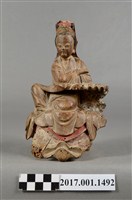 藏品(木雕觀世音菩薩像)的圖片