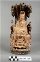 藏品(木雕觀世音菩薩像)的圖片