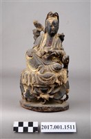 藏品(木雕觀世音菩薩像)的圖片