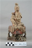 藏品(木雕觀世音菩薩像)的圖片