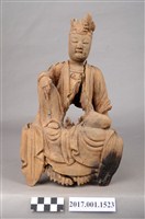 藏品(木雕觀世音菩薩像)的圖片