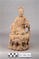 藏品(木雕觀世音菩薩像)的圖片