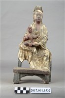 藏品(木雕觀世音菩薩像)的圖片