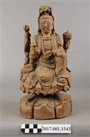 藏品(木雕觀世音菩薩像)的圖片