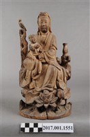 藏品(木雕觀世音菩薩像)的圖片