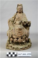 藏品(木雕觀世音菩薩像)的圖片