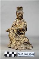 藏品(木雕觀世音菩薩像)的圖片