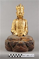 藏品(木雕觀世音菩薩像)的圖片