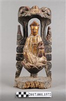 藏品(木雕觀世音菩薩像)的圖片