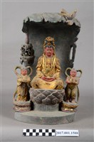 藏品(木雕觀世音菩薩像)的圖片