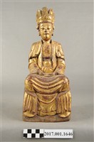 藏品(木雕觀世音菩薩像)的圖片