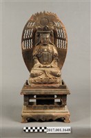 藏品(木雕觀世音菩薩像)的圖片