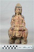 藏品(木雕觀世音菩薩像)的圖片