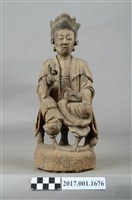 藏品(木雕觀世音菩薩像)的圖片